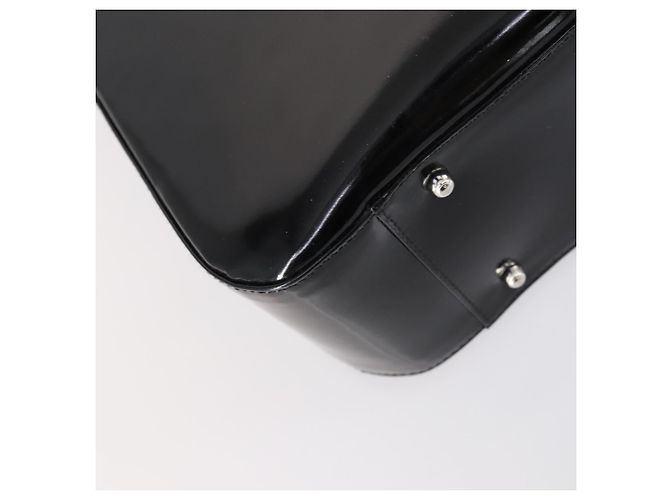 Borsa a Mano GUCCI Soho Smalto 2 vie Nero Argento 000 1013 0504 Auth th6522 - vista 18