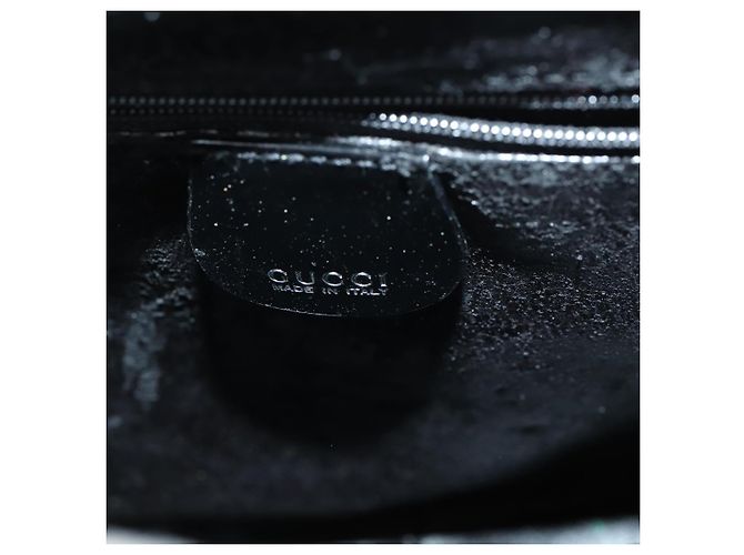 Borsa a Mano GUCCI Soho Smalto 2 vie Nero Argento 000 1013 0504 Auth th6522 - vista 22