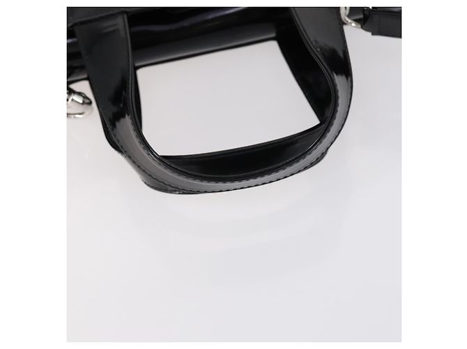 Borsa a Mano GUCCI Soho Smalto 2 vie Nero Argento 000 1013 0504 Auth th6522 - vista 8