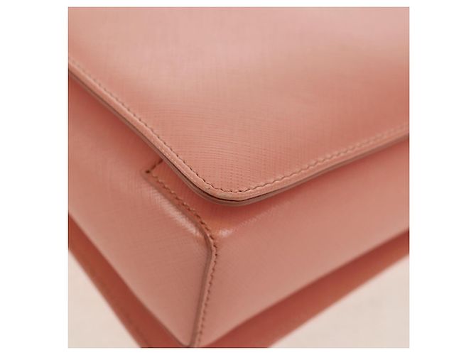 Borsa a mano in pelle Salvatore Ferragamo Vala 2 in 1 Rosa Oro Auth am9917V - vista 16