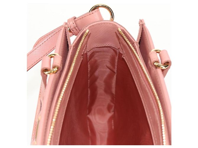 Borsa a mano in pelle Salvatore Ferragamo Vala 2 in 1 Rosa Oro Auth am9917V - vista 23