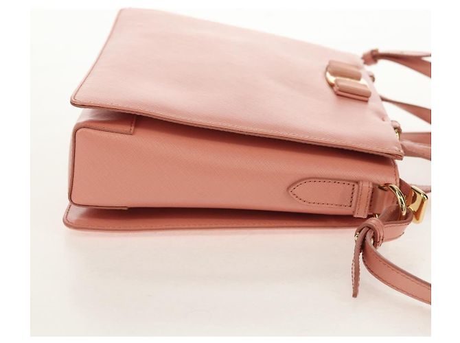Borsa a mano in pelle Salvatore Ferragamo Vala 2 in 1 Rosa Oro Auth am9917V - vista 4