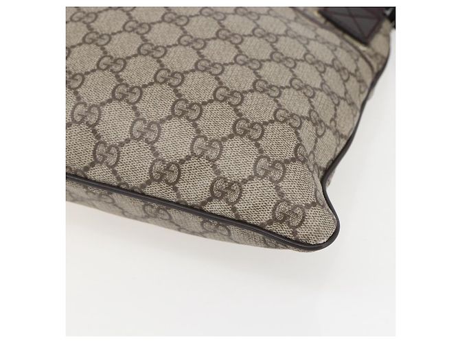 Gucci Borsa a Spalla GG Supreme PVC Beige Argento Auth 151520 - vista 14