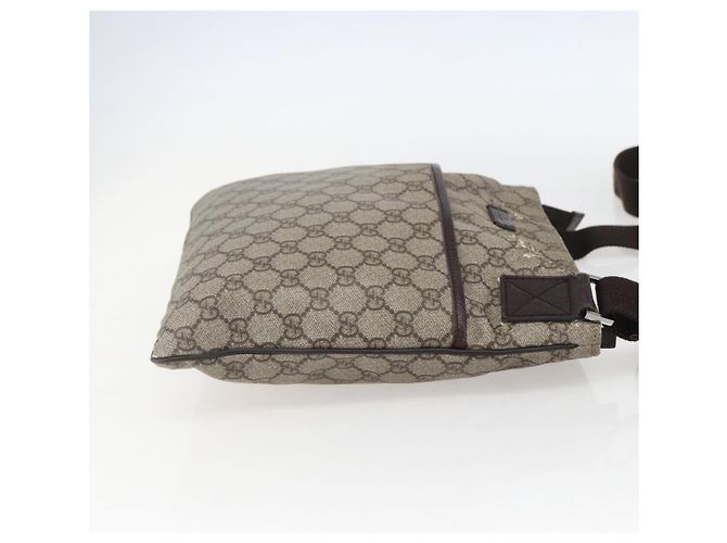 Gucci Borsa a Spalla GG Supreme PVC Beige Argento Auth 151520 - vista 4