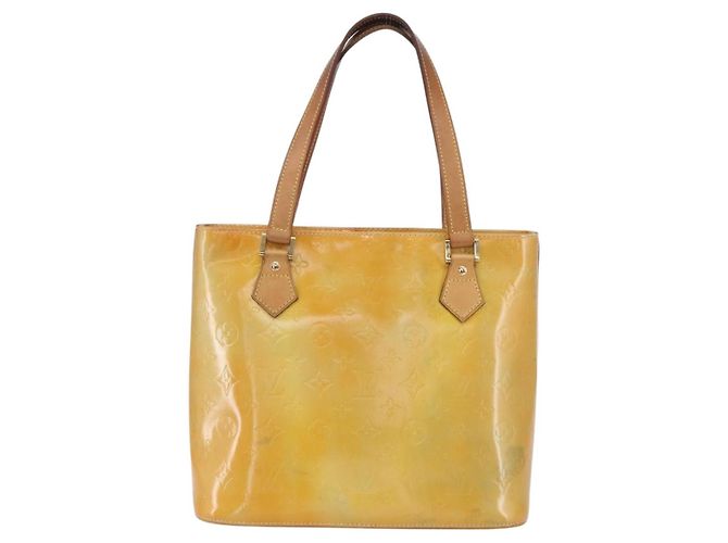 LOUIS VUITTON Borsa a Mano Monogram Vernis Houston Grigio M91053 LV Auth 154839 - vista 13