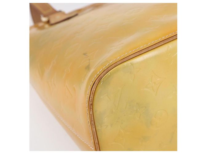 LOUIS VUITTON Borsa a Mano Monogram Vernis Houston Grigio M91053 LV Auth 154839 - vista 14