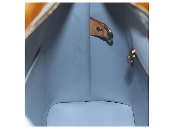 LOUIS VUITTON Borsa a Mano Monogram Vernis Houston Grigio M91053 LV Auth 154839 - vista 21