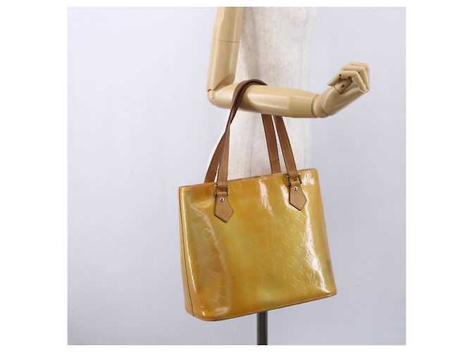 LOUIS VUITTON Borsa a Mano Monogram Vernis Houston Grigio M91053 LV Auth 154839 - vista 24
