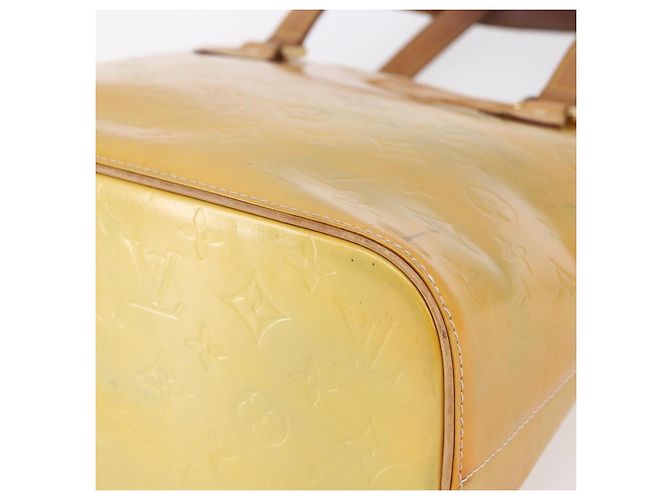 LOUIS VUITTON Borsa a Mano Monogram Vernis Houston Grigio M91053 LV Auth 154839 - vista 9