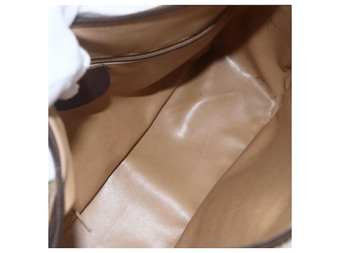 Gucci Sac à bandoulière GG Supreme en PVC beige et or 001 115 6106 Auth BA8192 Doré - vue 10
