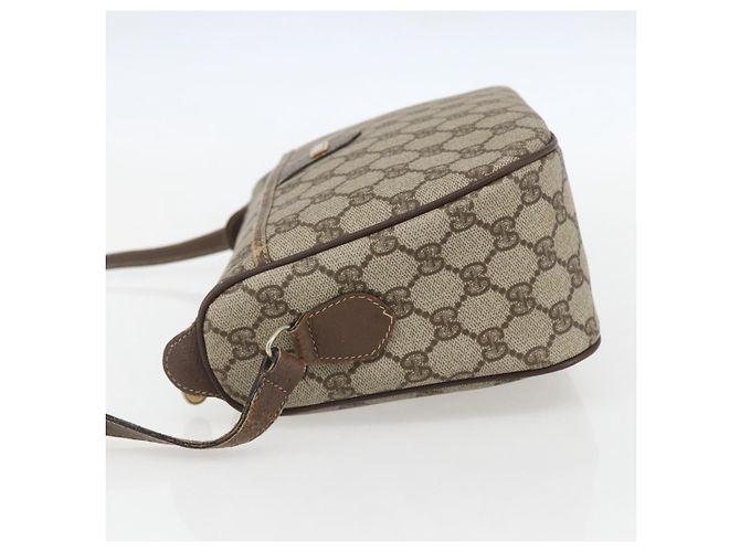 Gucci Sac à bandoulière GG Supreme en PVC beige et or 001 115 6106 Auth BA8192 Doré - vue 3