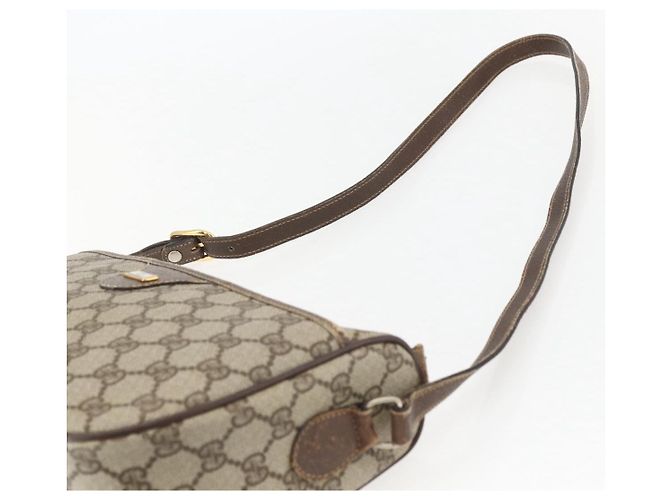 Gucci Sac à bandoulière GG Supreme en PVC beige et or 001 115 6106 Auth BA8192 Doré - vue 8