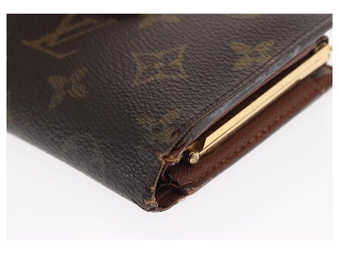 Portafoglio Monogram LOUIS VUITTON 3 pezzi LV Auth bs31474 Monogramma - vista 23