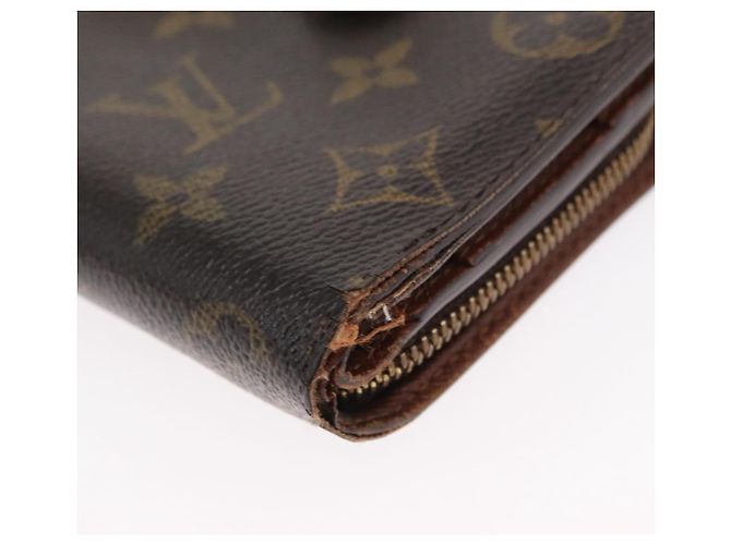 Portafoglio Monogram LOUIS VUITTON 3 pezzi LV Auth bs31474 Monogramma - vista 7