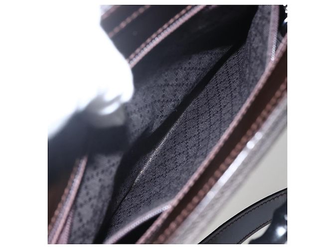 Borsa a mano GUCCI Bamboo Canvas 2way Nera Argento 000 1998 0588 Auth bs31433 Nero - vista 23