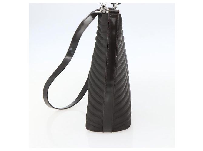 Borsa a mano GUCCI Bamboo Canvas 2way Nera Argento 000 1998 0588 Auth bs31433 Nero - vista 4