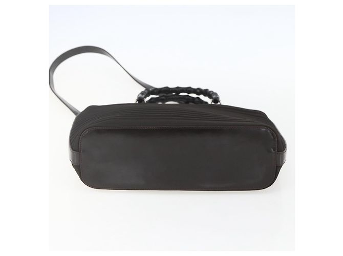 Borsa a mano GUCCI Bamboo Canvas 2way Nera Argento 000 1998 0588 Auth bs31433 Nero - vista 5