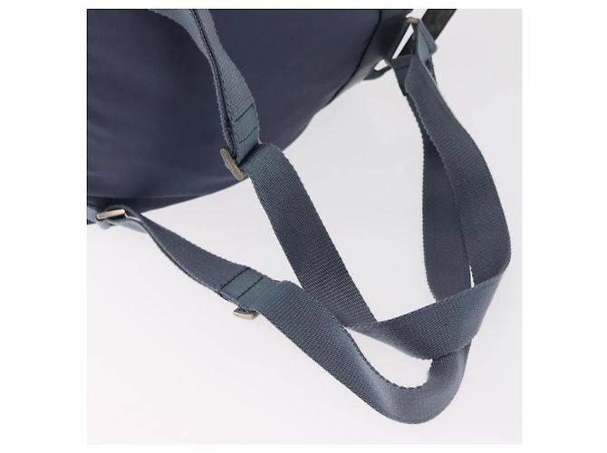 PRADA Backpack Nylon Blue Silver Auth 152888 Silvery - view 10