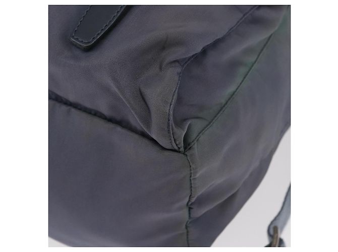 PRADA Backpack Nylon Blue Silver Auth 152888 Silvery - view 17