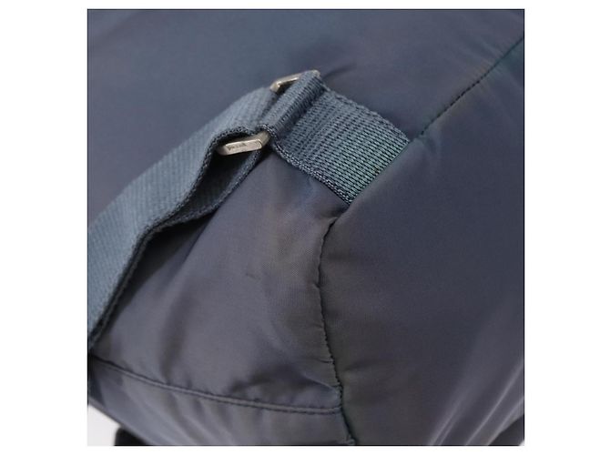 PRADA Backpack Nylon Blue Silver Auth 152888 Silvery - view 18
