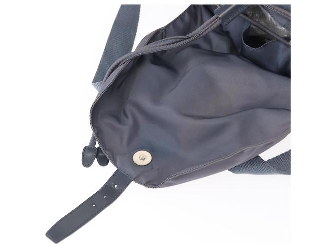 PRADA Backpack Nylon Blue Silver Auth 152888 Silvery - view 22