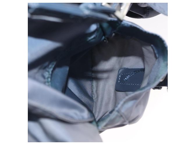 PRADA Backpack Nylon Blue Silver Auth 152888 Silvery - view 28