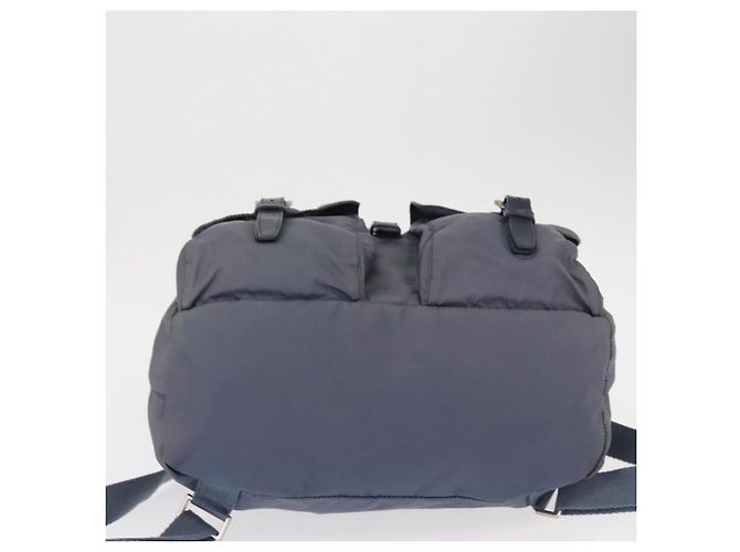 PRADA Backpack Nylon Blue Silver Auth 152888 Silvery - view 5