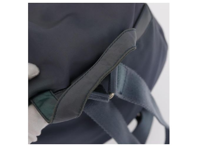 PRADA Backpack Nylon Blue Silver Auth 152888 Silvery - view 7