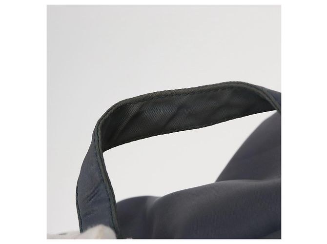 PRADA Backpack Nylon Blue Silver Auth 152888 Silvery - view 8