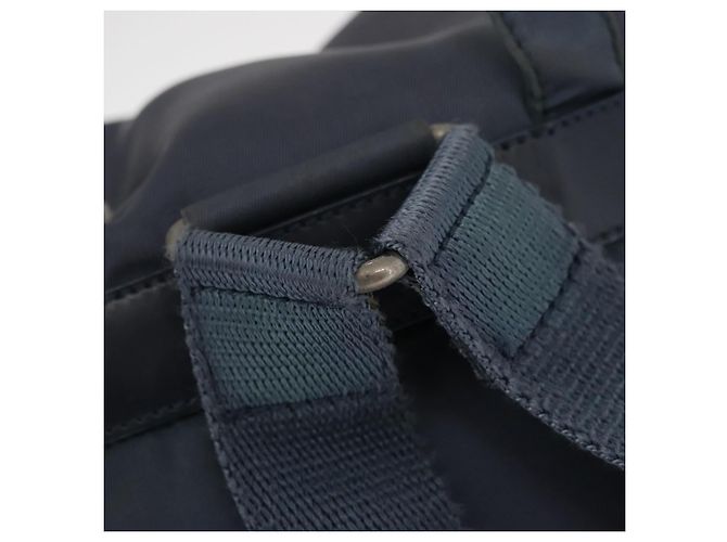 PRADA Backpack Nylon Blue Silver Auth 152888 Silvery - view 9