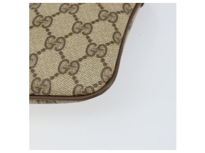 Bolsa Sherry Line GG Supreme Web da GUCCI em PVC bege e dourado 904 02 047 Auth 155650 - vista 9