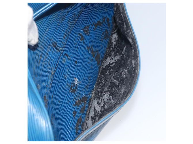 LOUIS VUITTON Borsa a Spalla Epi Trocadero 23 Blu M52305 Auth LV ka468 - vista 11