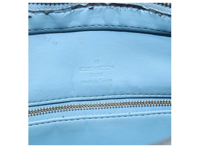 LOUIS VUITTON Borsa a Mano Monogram Vernis Houston Blu Baby M91005 LV Auth 148922 Blu chiaro - vista 10