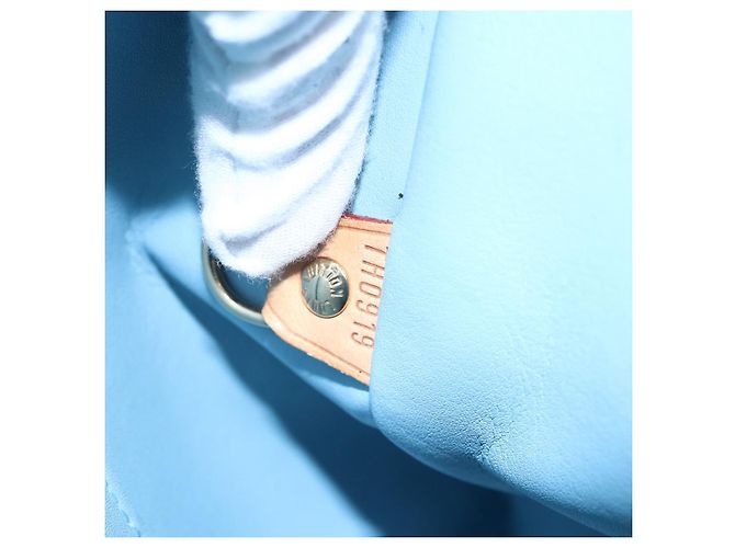 LOUIS VUITTON Borsa a Mano Monogram Vernis Houston Blu Baby M91005 LV Auth 148922 Blu chiaro - vista 12