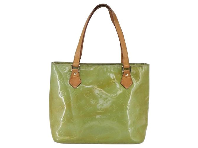 LOUIS VUITTON Borsa a Mano Monogram Vernis Houston Blu Baby M91005 LV Auth 148922 Blu chiaro - vista 13