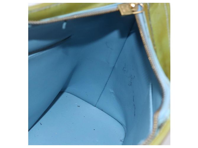 LOUIS VUITTON Borsa a Mano Monogram Vernis Houston Blu Baby M91005 LV Auth 148922 Blu chiaro - vista 18