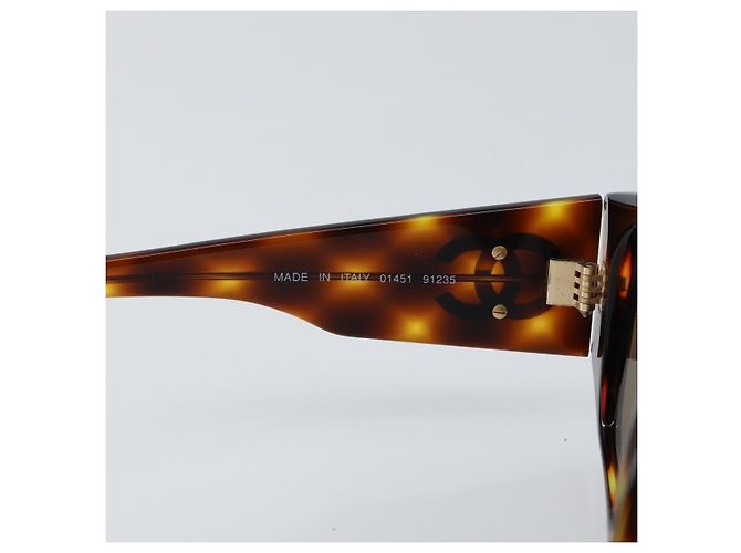 Gafas de sol CHANEL de plástico marrón CC Auth BA7283V Castaño - vista 10