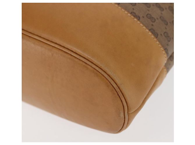 Gucci Borsa a Spalla Micro GG Supreme PVC Beige Oro Auth ki6122 D'oro - vista 14