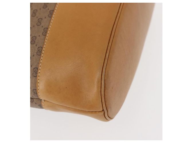 Gucci Borsa a Spalla Micro GG Supreme PVC Beige Oro Auth ki6122 D'oro - vista 15
