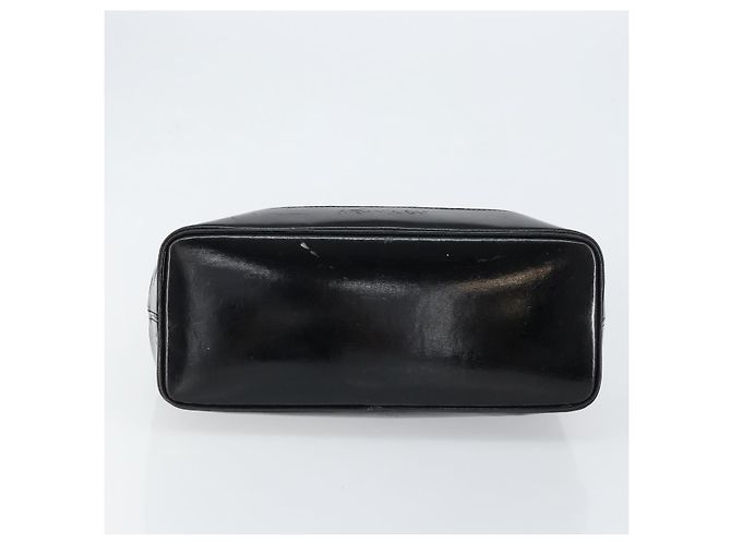 SAINT LAURENT Handtasche Nylon Emaille Schwarz Gold Auth gh1164 Golden - Ansicht 5