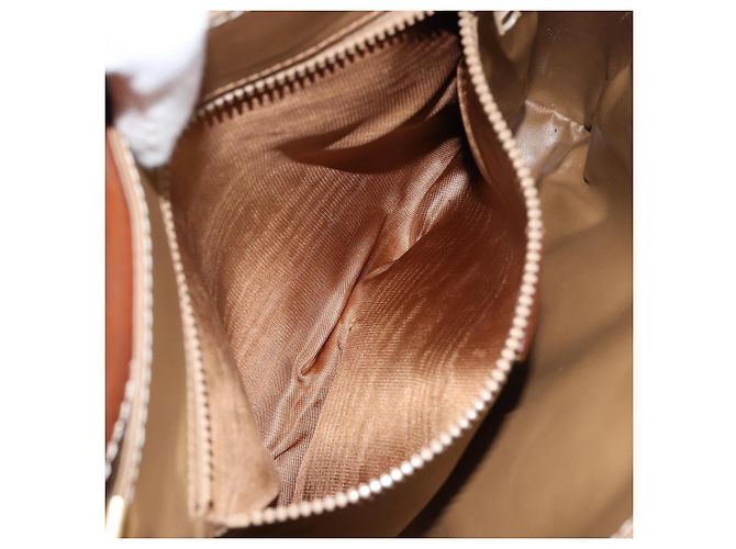 Céline Borsa a Spalla in Tela Macadam CELINE in Pelle PVC Marrone Oro Auth 149190 D'oro - vista 21