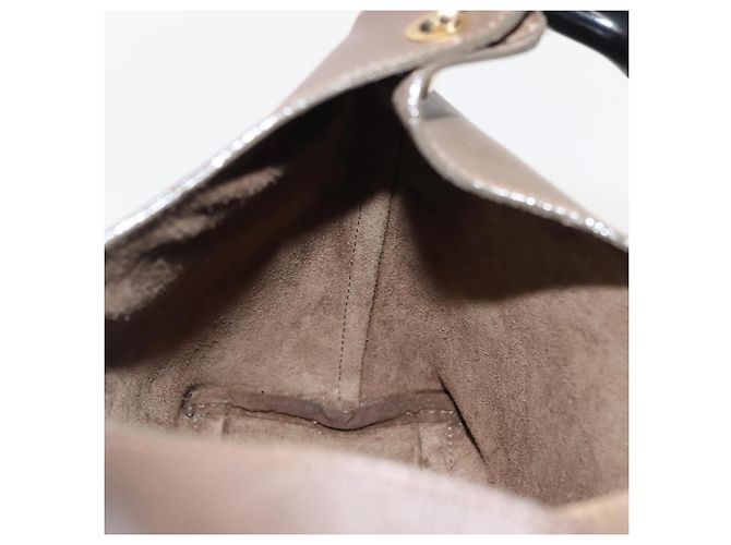Borsa a mano in pelle Gucci Bamboo marrone oro 001 2058 1883 0 Auth ep11407 D'oro - vista 17