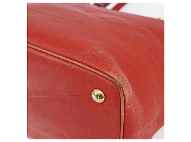 LOUIS VUITTON Monogram Empreinte Citadines PM Bag Orange M40556 LV Auth 141975 - view 14