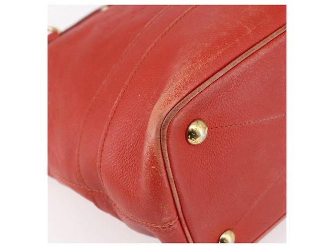 LOUIS VUITTON Monogram Empreinte Citadines PM Bag Orange M40556 LV Auth 141975 - view 15