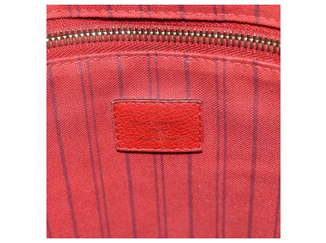 LOUIS VUITTON Monogram Empreinte Citadines PM Bag Orange M40556 LV Auth 141975 - view 17