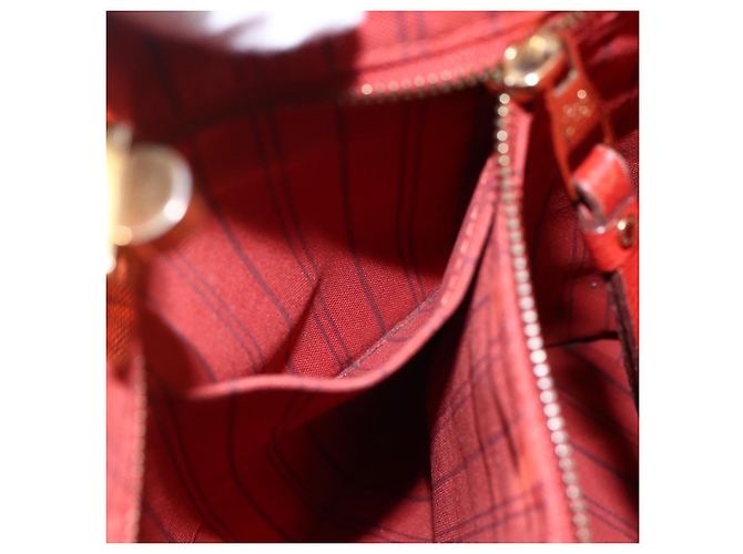 LOUIS VUITTON Monogram Empreinte Citadines PM Bag Orange M40556 LV Auth 141975 - view 22