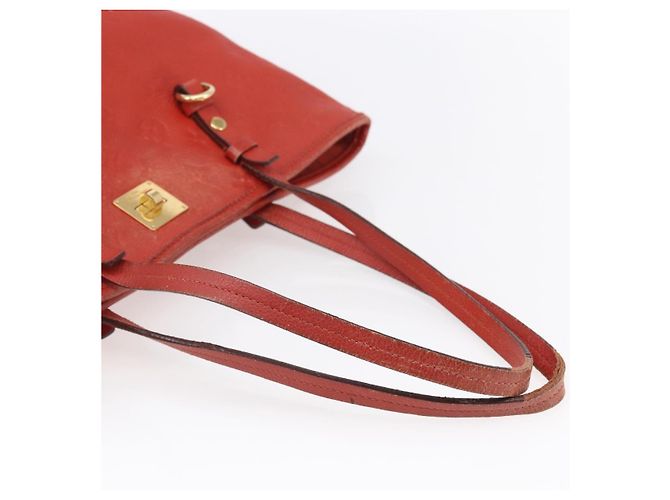 LOUIS VUITTON Monogram Empreinte Citadines PM Bag Orange M40556 LV Auth 141975 - view 7