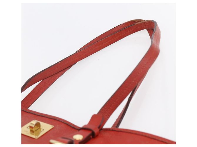 LOUIS VUITTON Monogram Empreinte Citadines PM Bag Orange M40556 LV Auth 141975 - view 8