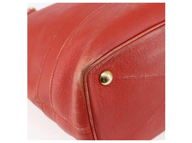 LOUIS VUITTON Monogram Empreinte Citadines PM Bag Orange M40556 LV Auth 141975 - view 9