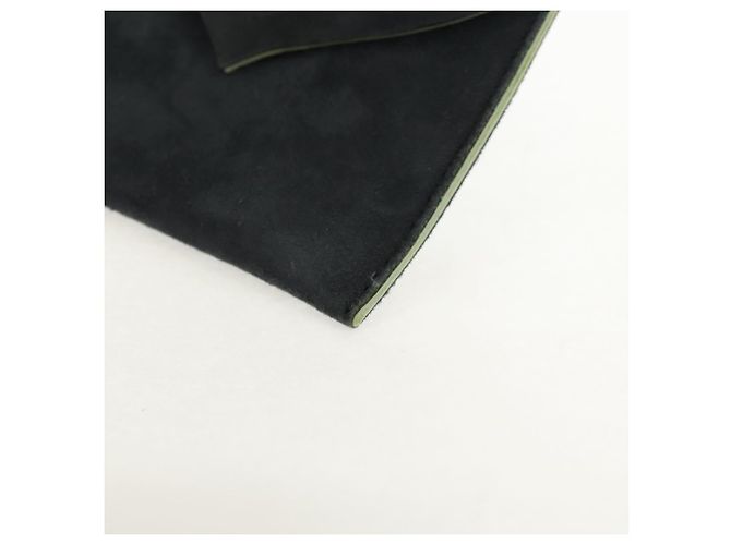 Pochette Chrome Hearts Suede Grigio Auth 140404M Marrone - vista 14